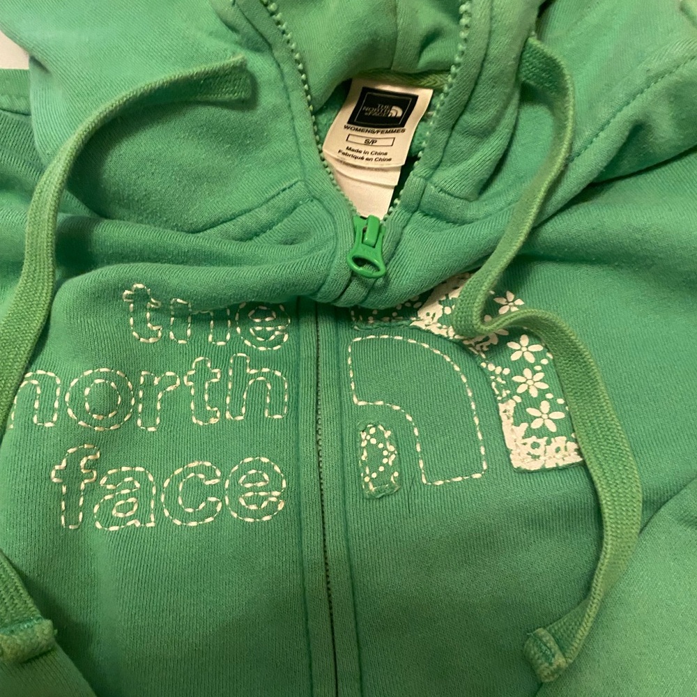 The North Face Teal Full-Zip Hoodie